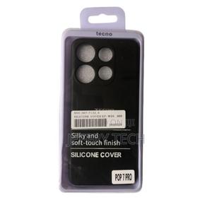 Tecno Silicone Case for Tecno Pop 7 Pro + 2 - Shockproof - Black - thumbnail 2