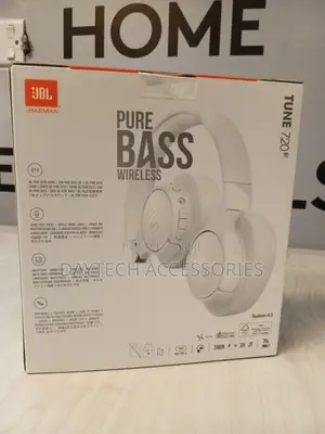 The JBL Tune 720bt Wireless Over-Ear Headphones in White.