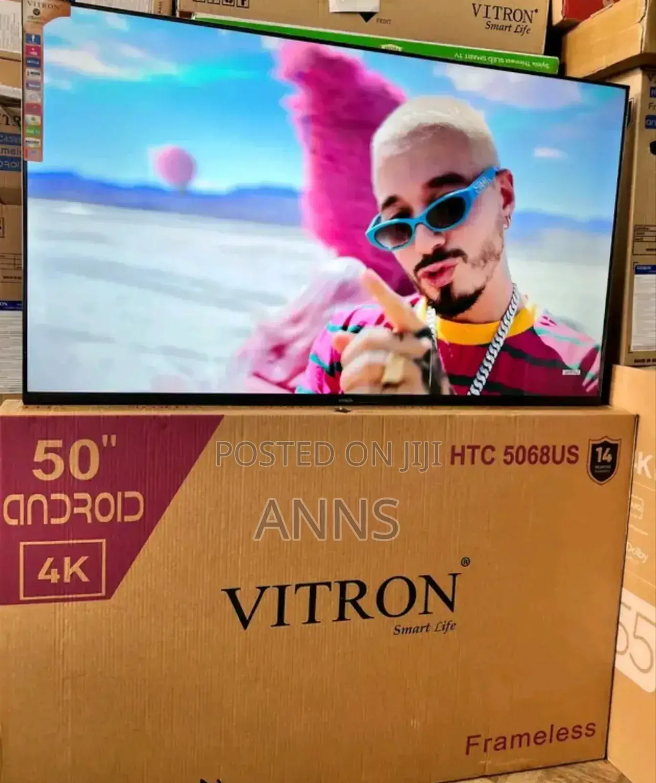 Slim Flame 50 Inch Smart Android 4 K 50 Inch
