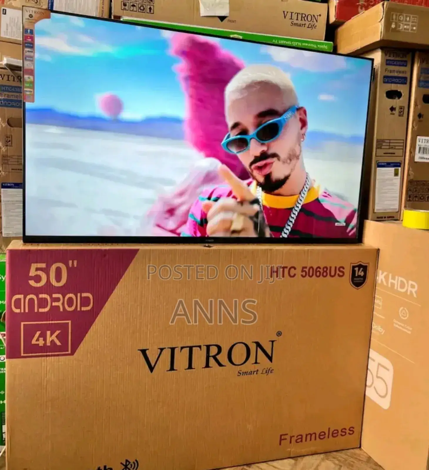 Slim Flame 50 Inch Smart Android 4 K 50 Inch