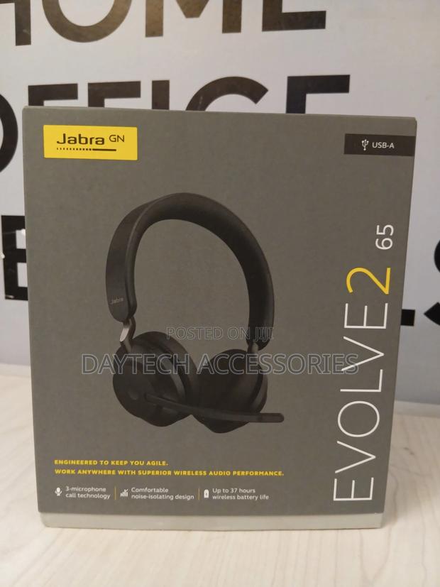 Jabra Evolve2 65 Wireless Headset With a Usb-a Connection. - thumbnail 2