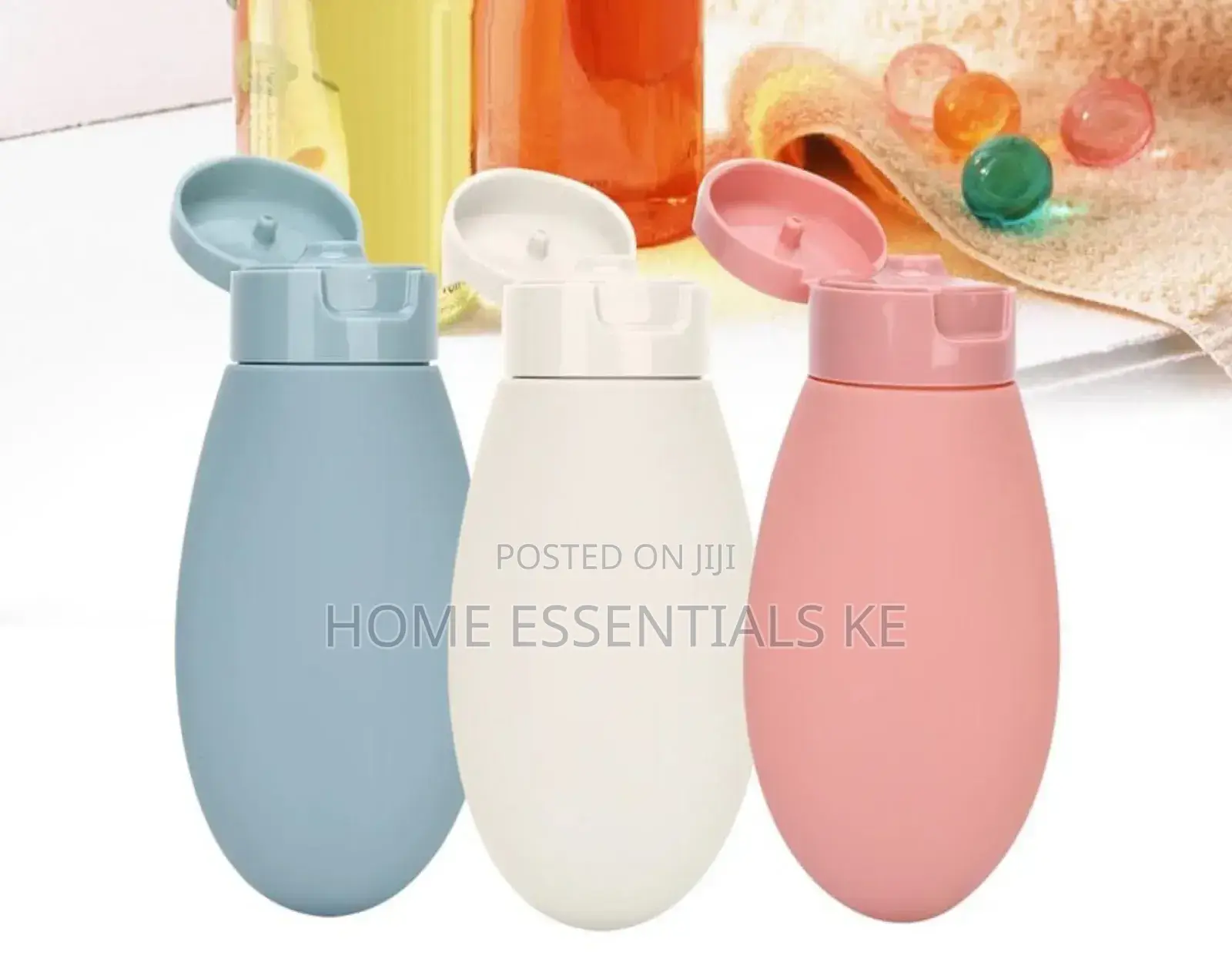 *3pcs Portable Bottles for Shampoo, Shower Gel Lotion Combo Kit