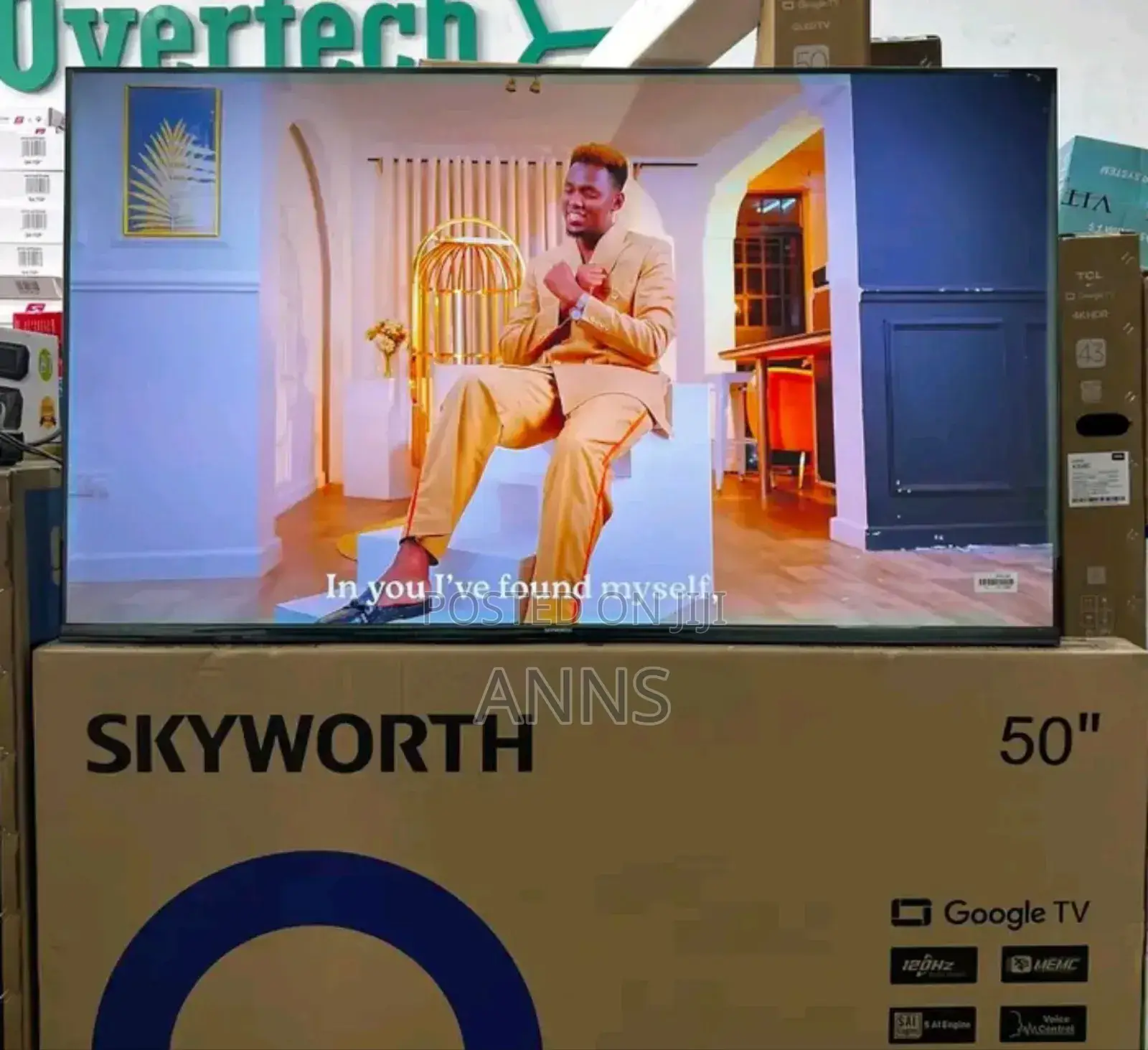 Skyworth 50-Inch Smart Tv Uhd Google Tv Frameless