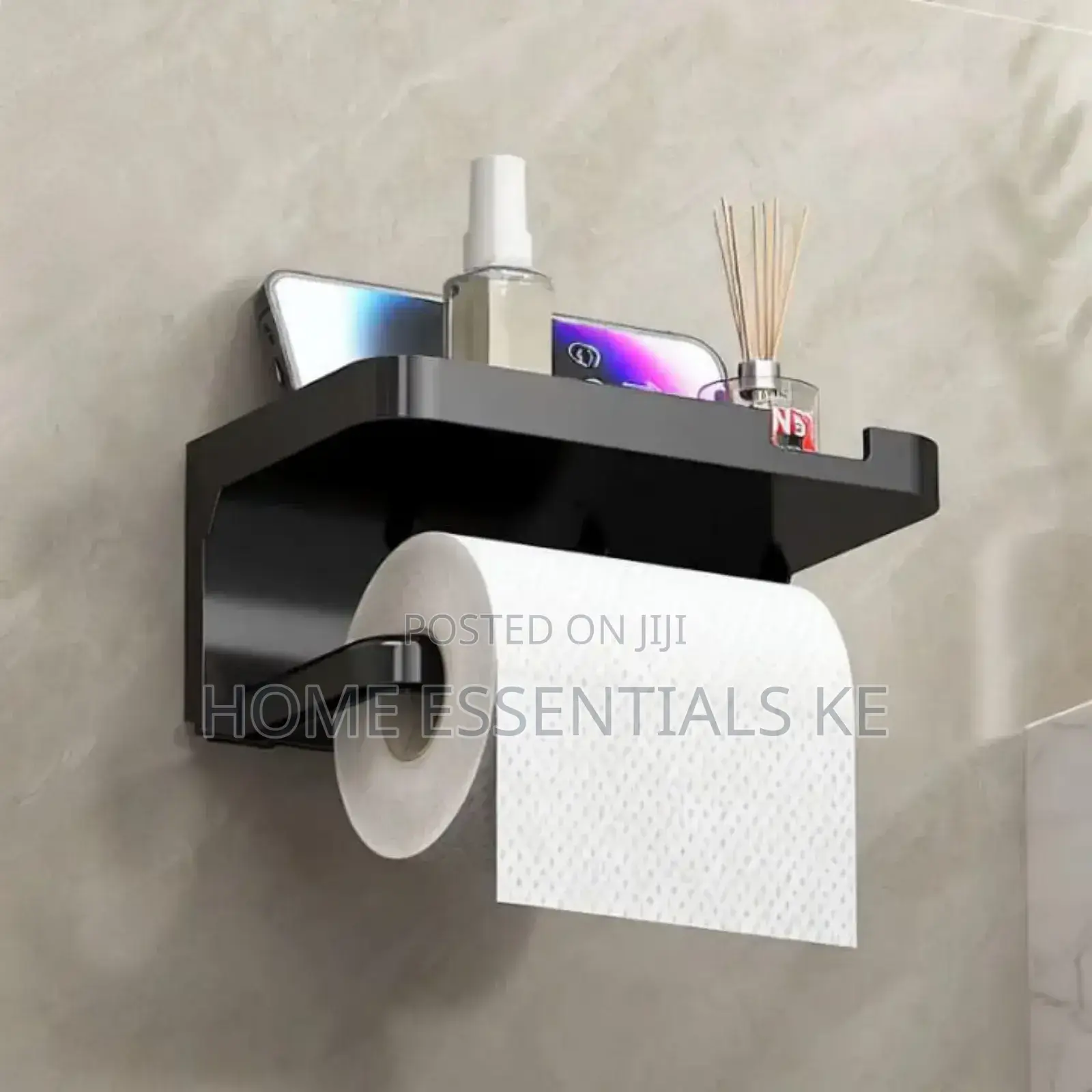 *Wall Mount Metallic Toilet Tissue/Paper Holder