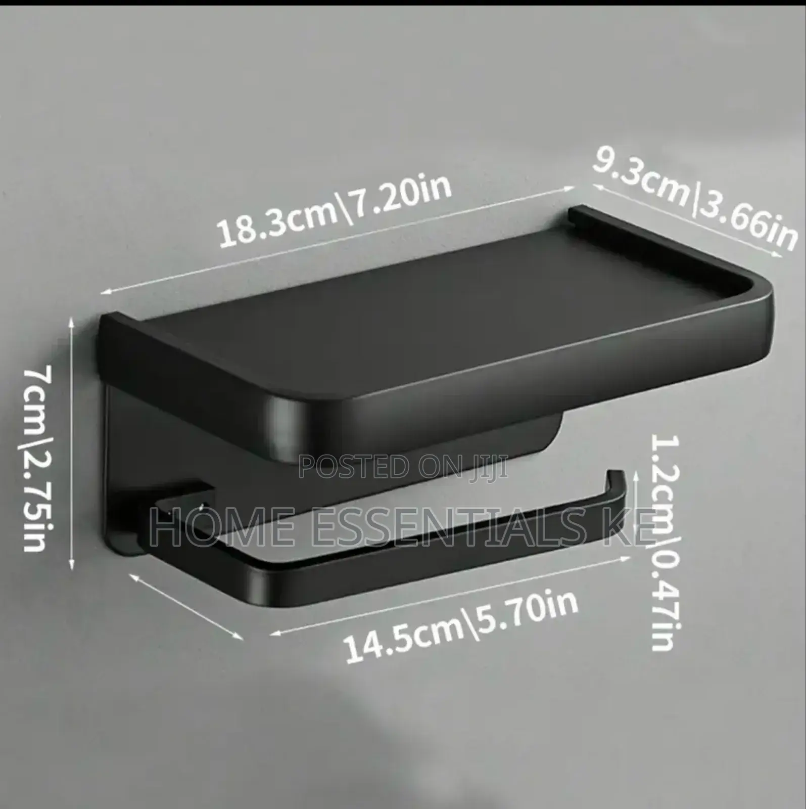 *Wall Mount Metallic Toilet Tissue/Paper Holder