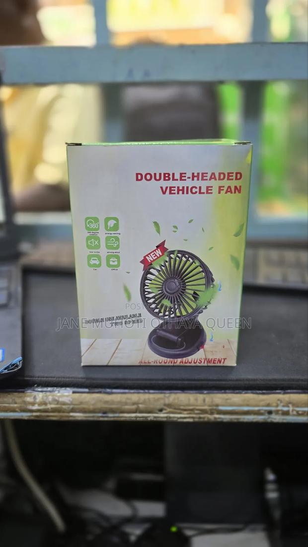 Double Headed Vehicle Fan - main view