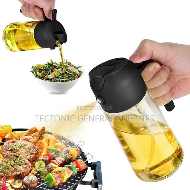 *2in1 Kitchen Oil Spray Bottle Dispenser 600mls - main view