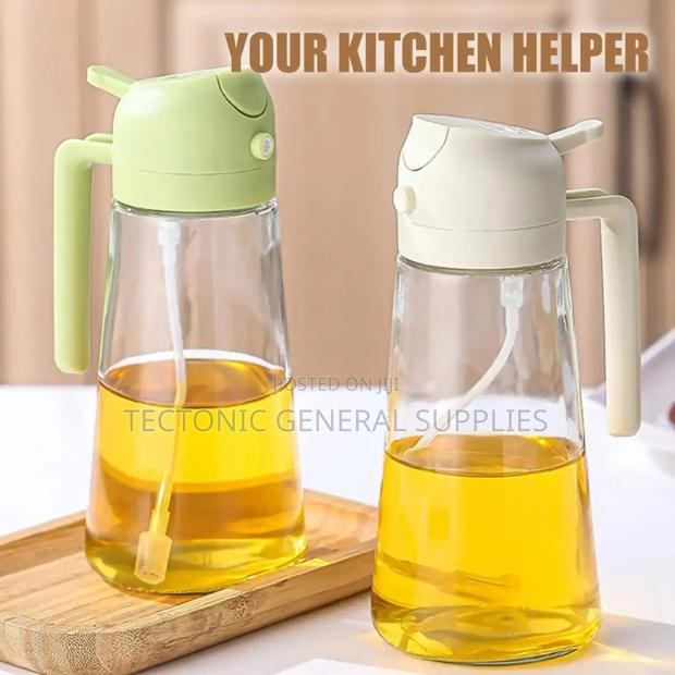 *2in1 Kitchen Oil Spray Bottle Dispenser 600mls - thumbnail 3