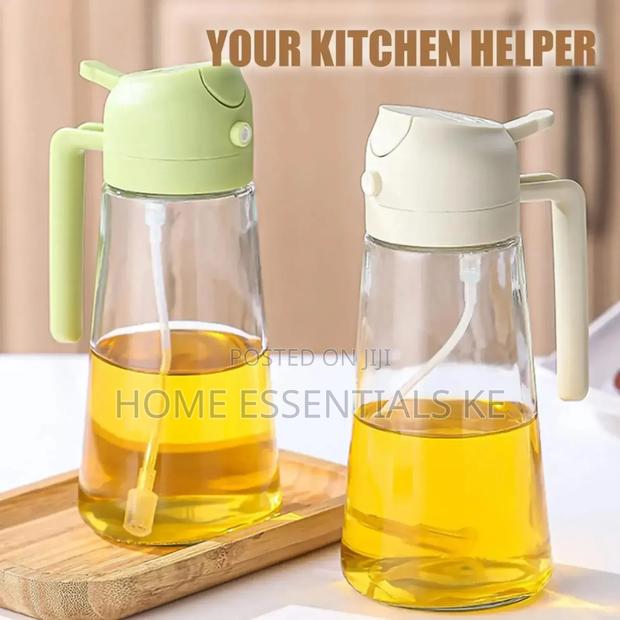 *2in1 Kitchen Oil Spray Bottle Dispenser 600mls - thumbnail 2