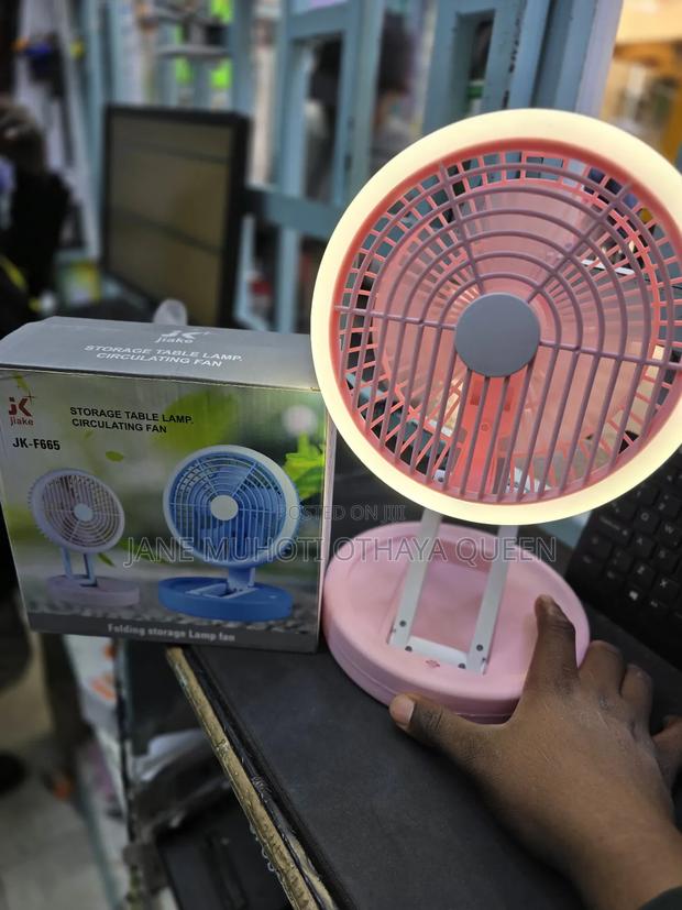 Storage Table Lamp Circulating Fan