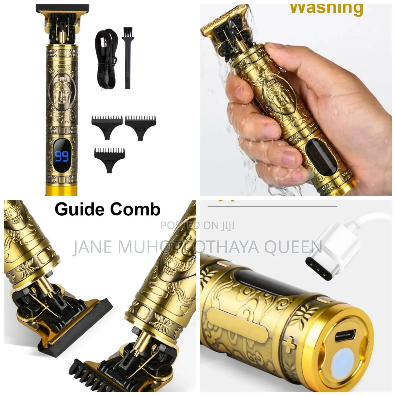 *T9 Vintage Usb Rechargeable Cordless Hair Trimmer