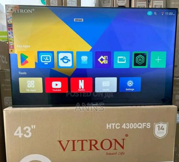 Ample Storage 8 Gb Ram Vitron 43 Inch Qled Television