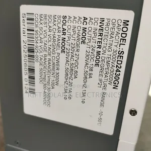 New Arrival (3000 Watts - 24v) Smart Hybrid MPPT 60a Solar Inverter