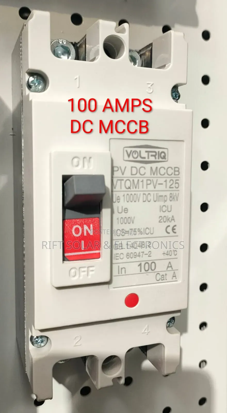 100 Amps Solar Dc McCb 1000v Switch
