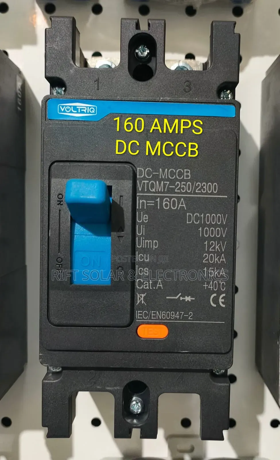 160 Amps Solar Dc McCb Breaker Switch Suitable for 3kva to 5.5kva Kit