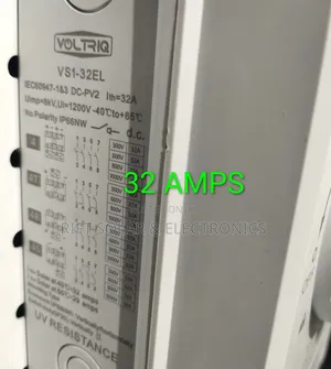32 Amps Dc Solar Isolator Switch Suitable for 3kva to 5kva Systems