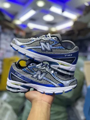 New Balance 740 Silver Blue 
Quality Pure Leather
