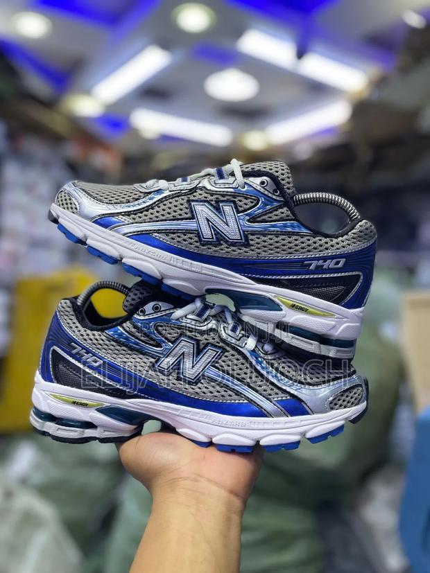 New Balance 740 Silver Blue Quality Pure Leather - main view