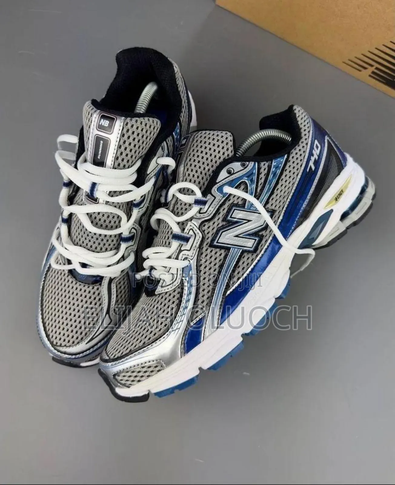 New Balance 740 Silver Blue 
Quality Pure Leather