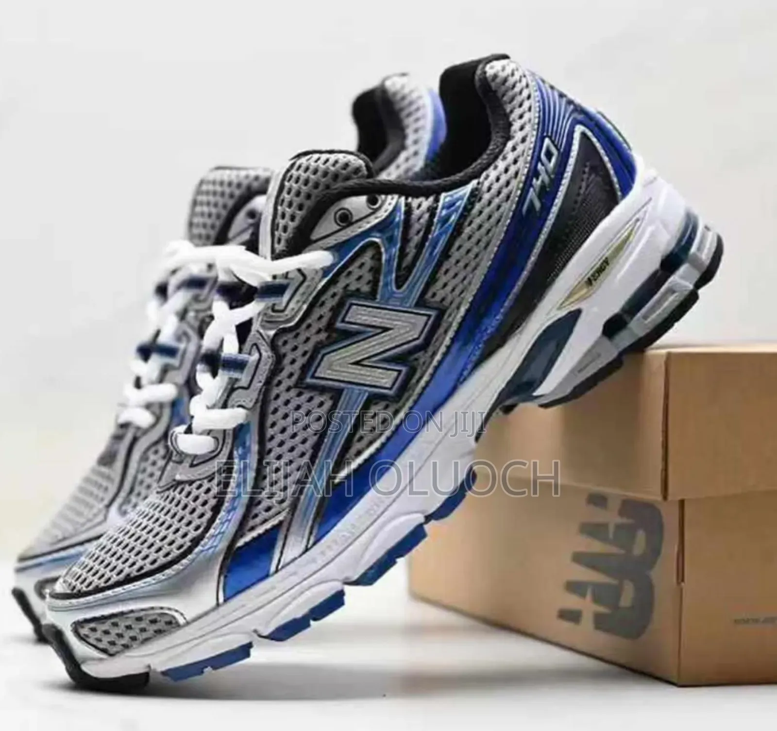 New Balance 740 Silver Blue 
Quality Pure Leather
