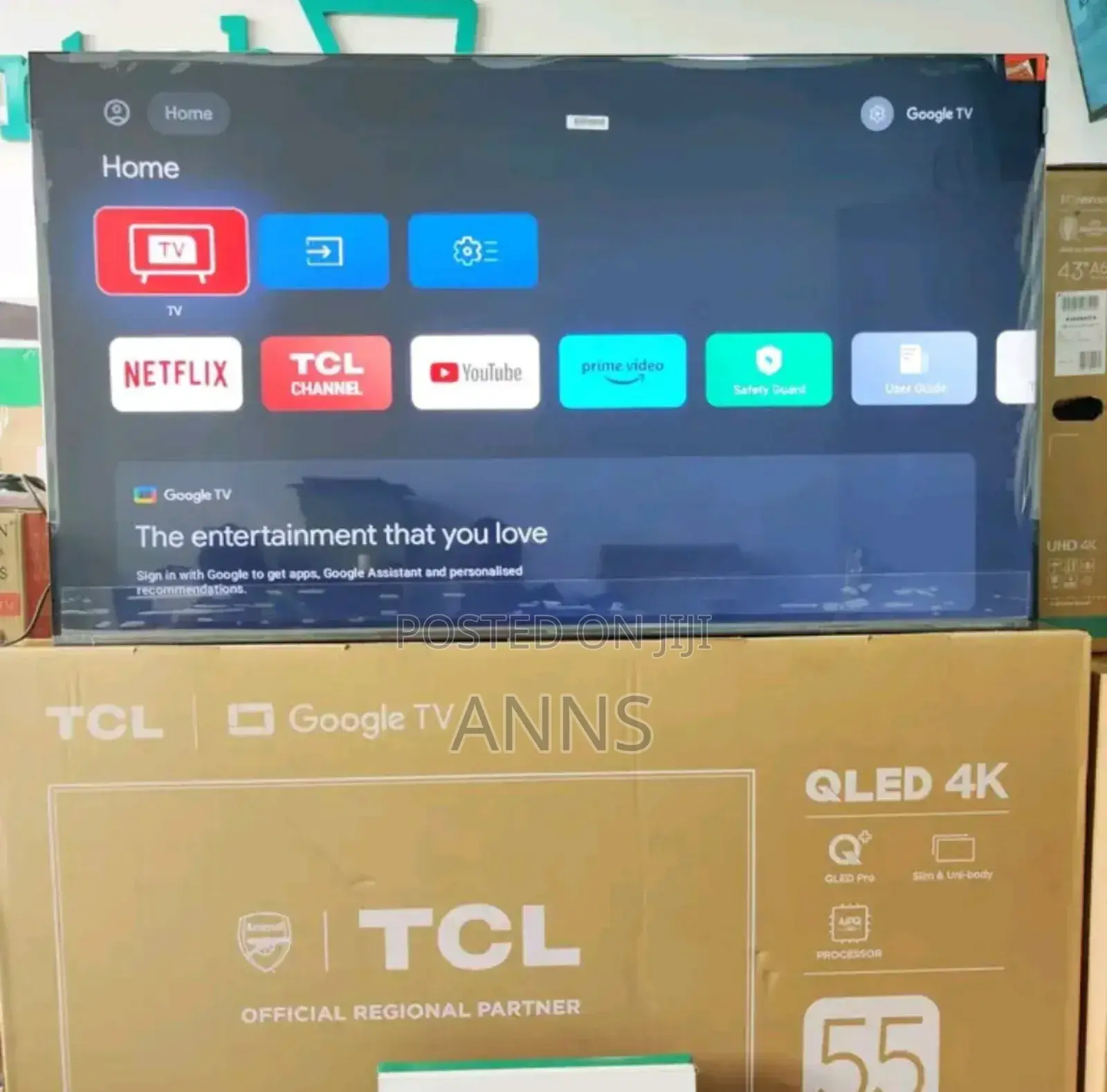 HDR Support Goggle 55 Inch Qled Television