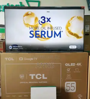 Bluetooth Enabled and Wifi Connectivity TCL 55 Inch Qled Tv