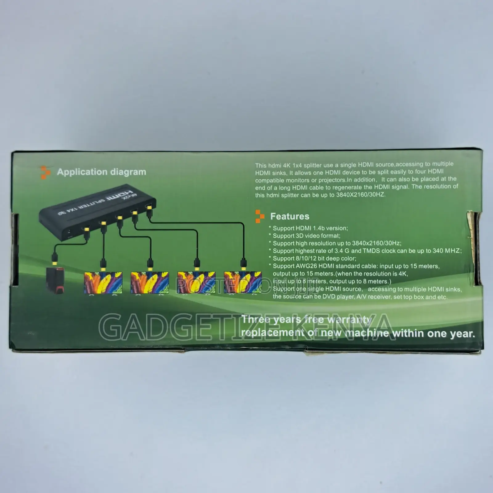 1-to-4 Hdmi Splitter Adapter