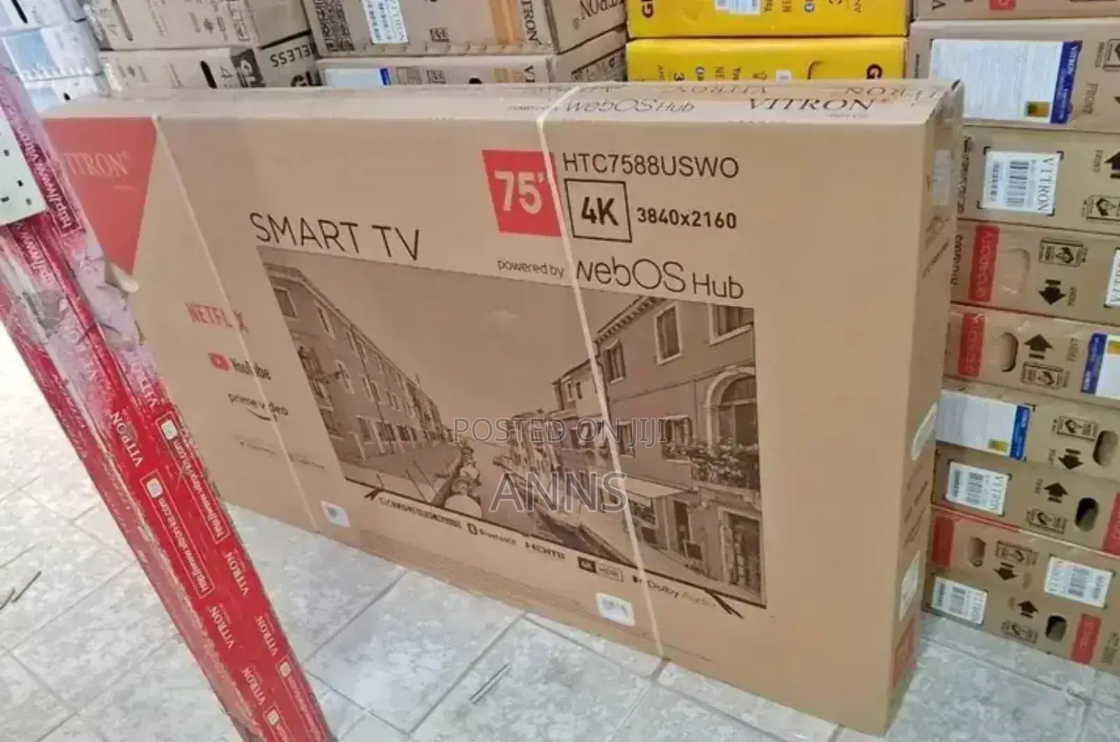 Netflix Youtube Vitron 75 Inch Frameless Tv