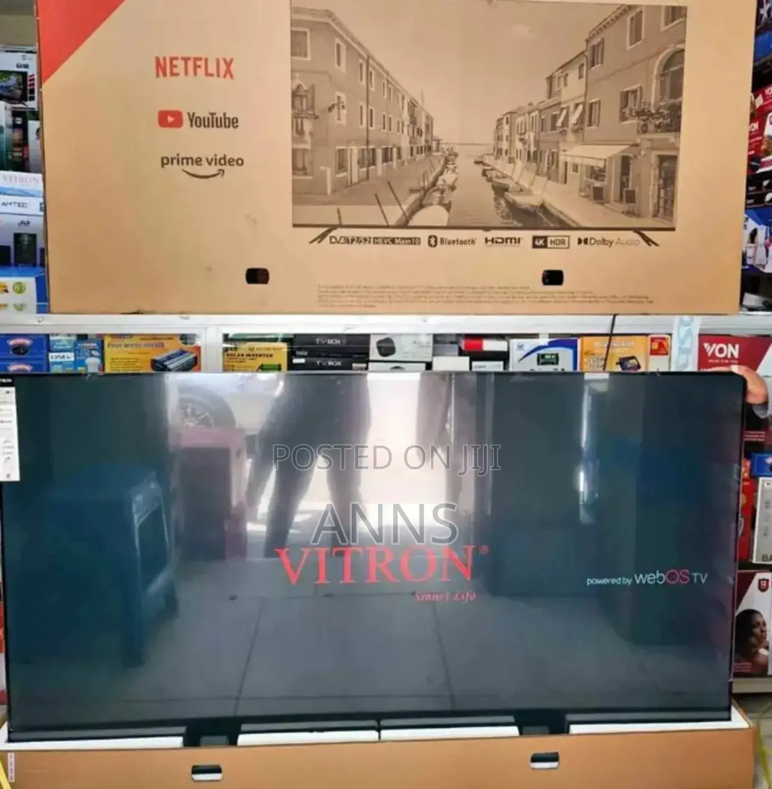 Netflix Youtube Vitron 75 Inch Frameless Tv