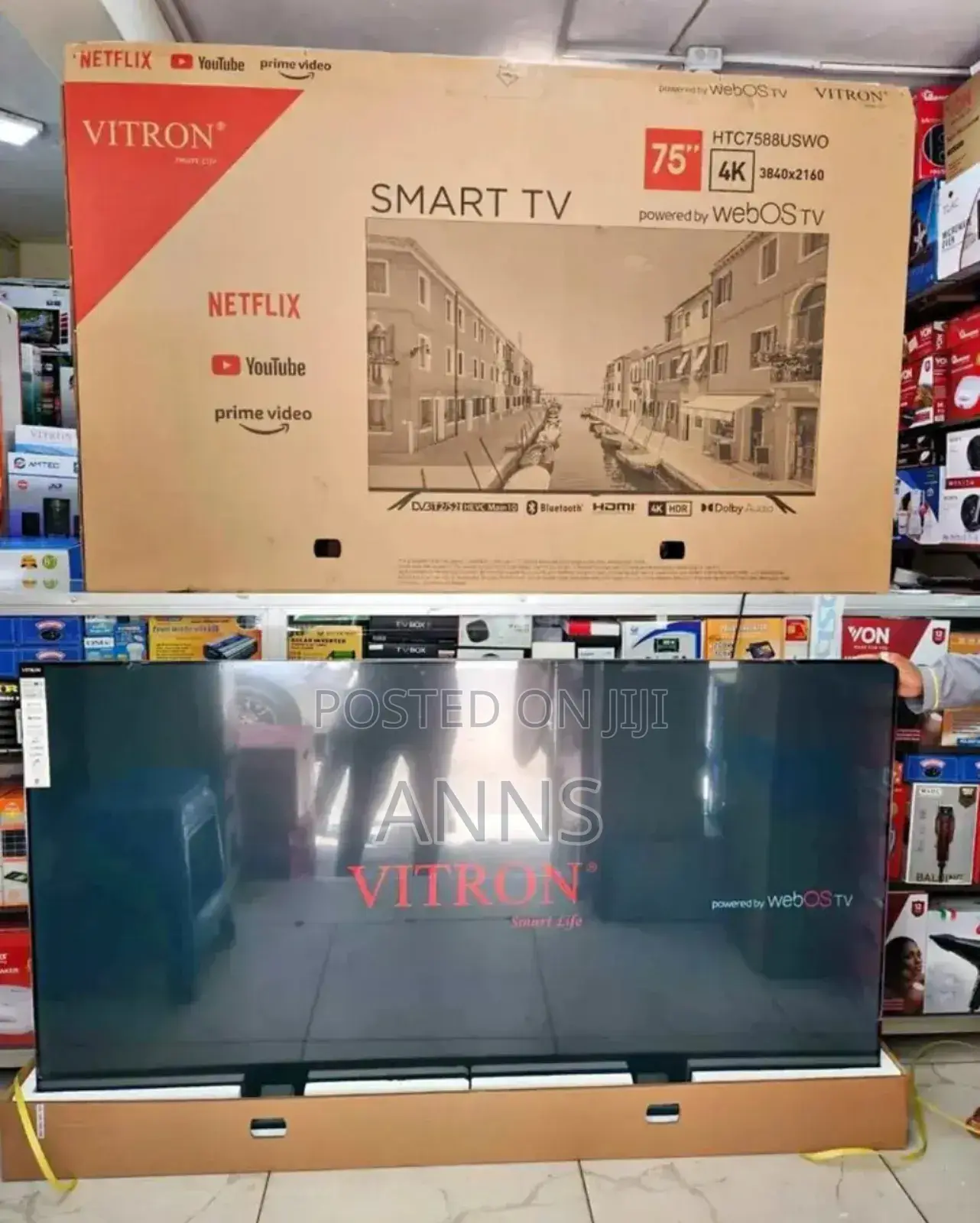 Ample Storage 4 K Webos Vitron 75 Inch Frameless Television