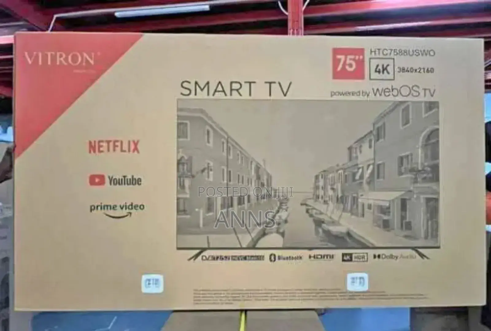 Ample Storage 4 K Webos Vitron 75 Inch Frameless Television