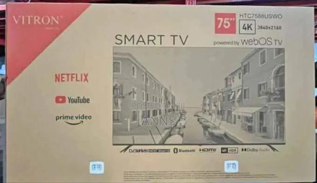 4 K Bluetooth Enabled Vitron 75 Inch Webos Frameless Tv - thumbnail 3