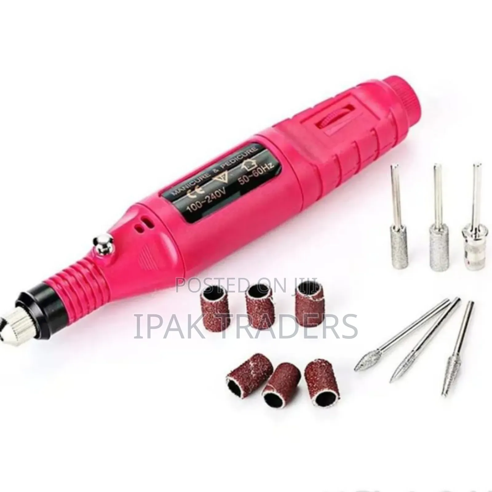 *Variable Speed Rotary Nail Drill Machine With 5 Drill Bits Set*