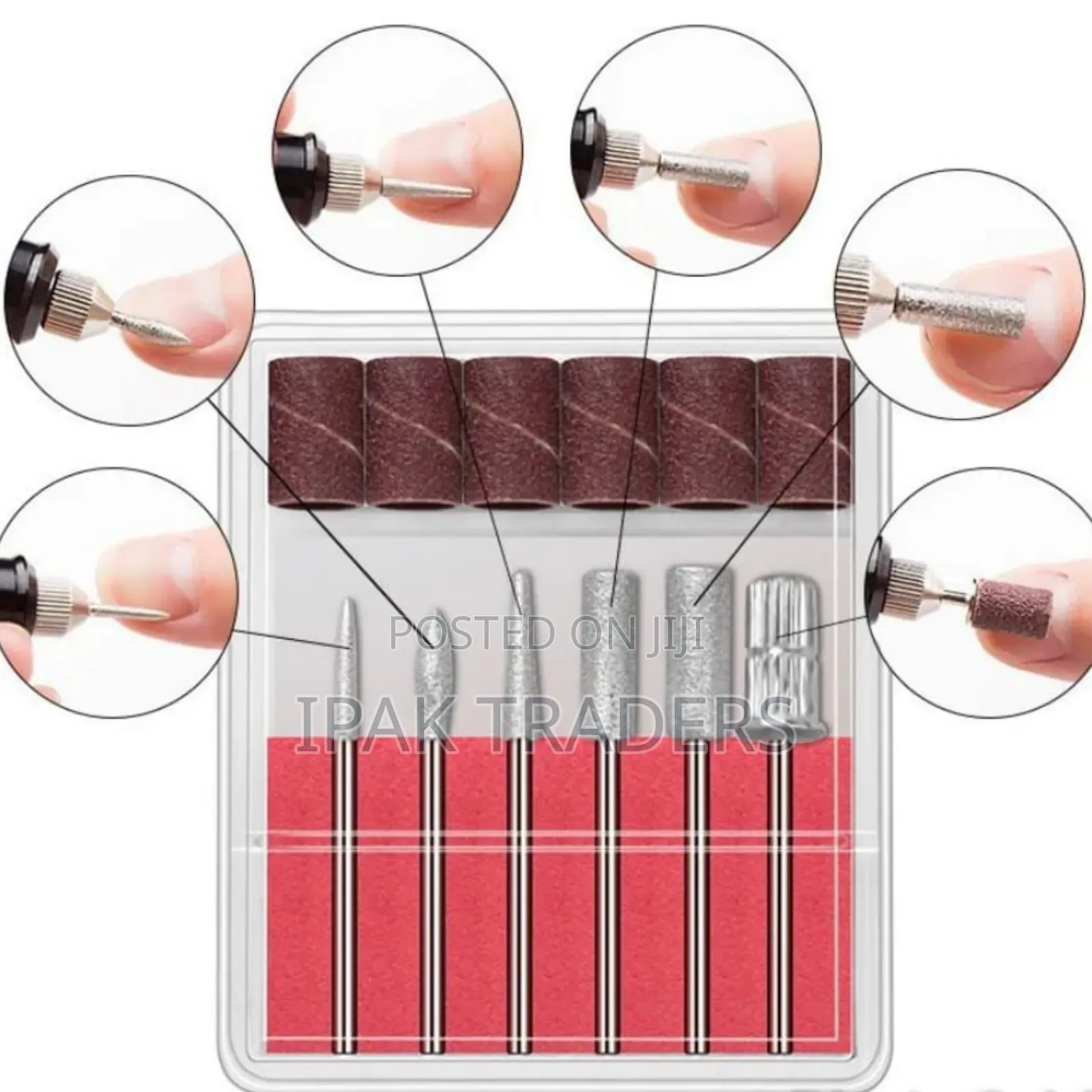 *Variable Speed Rotary Nail Drill Machine With 5 Drill Bits Set*