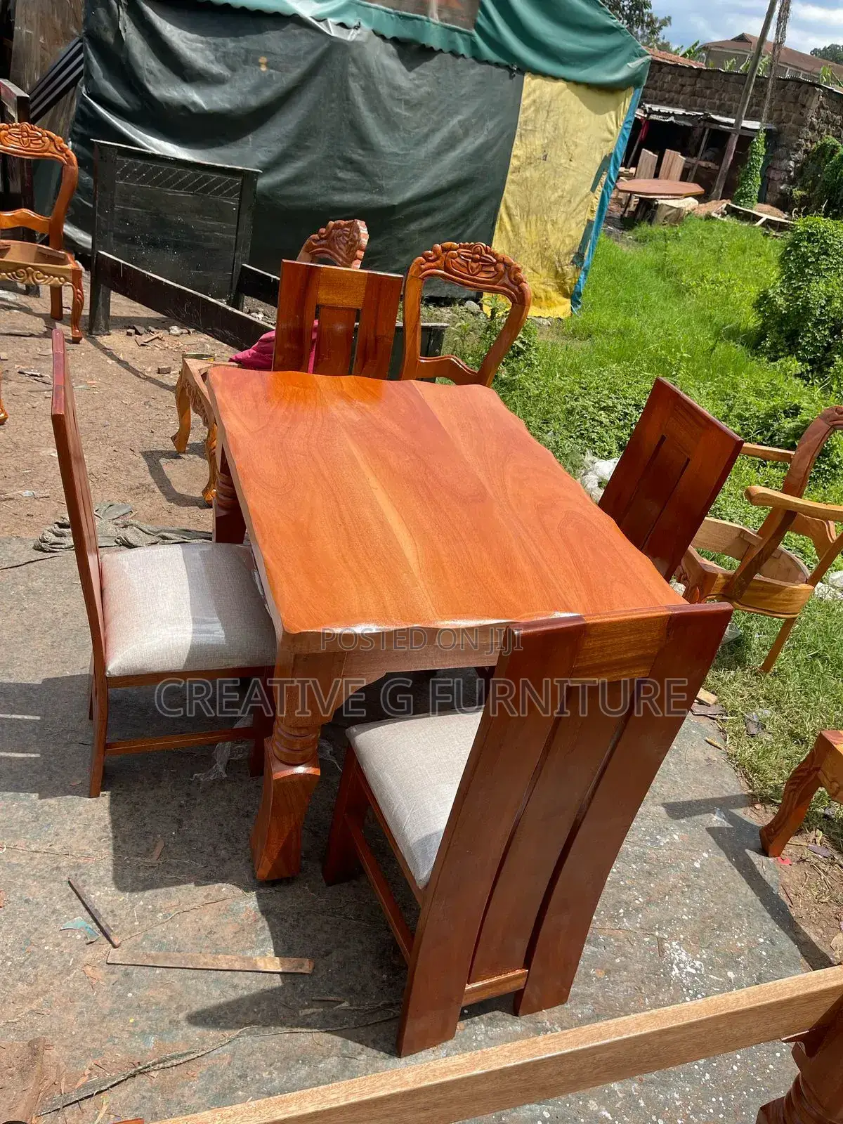 4 Seater Mahogany Dinning Set