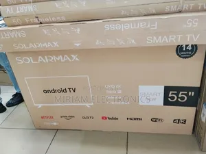 Solarmax 55" Inch Ultra Hd Frameless Smart Tv, , Netflix, Youtube