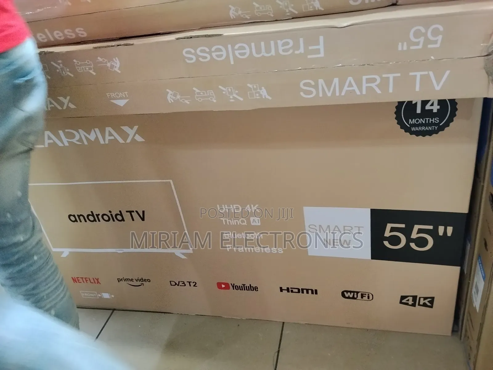 Solarmax 55" Inch Ultra Hd Frameless Smart Tv, , Netflix, Youtube