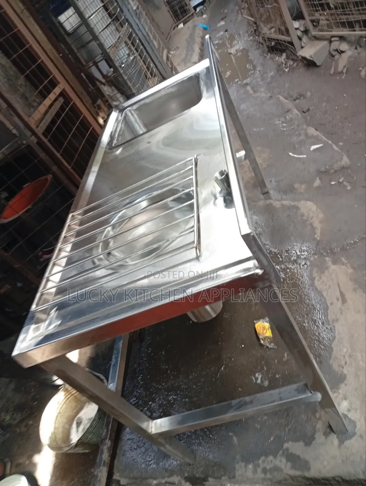 Heavy Duty Stainless Steel Sluice Sink.