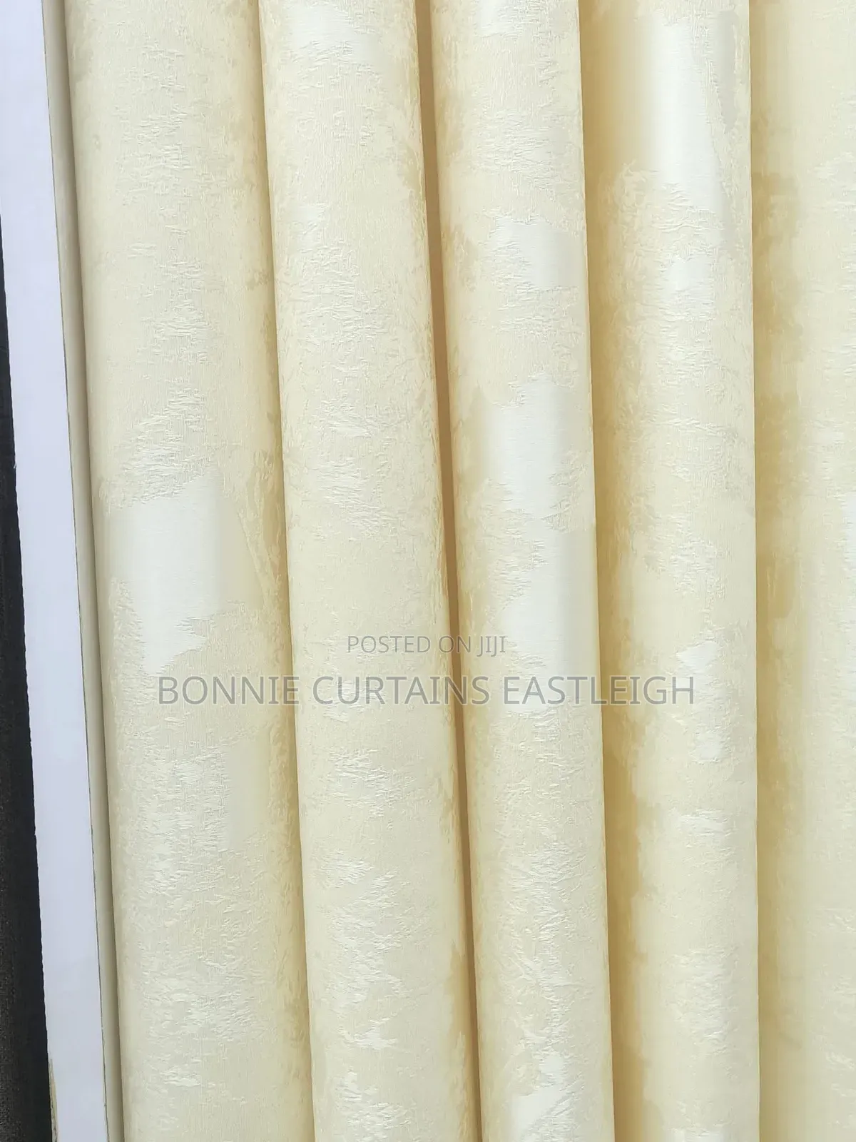 Cream Yellow Curtains With Plain White Sheers