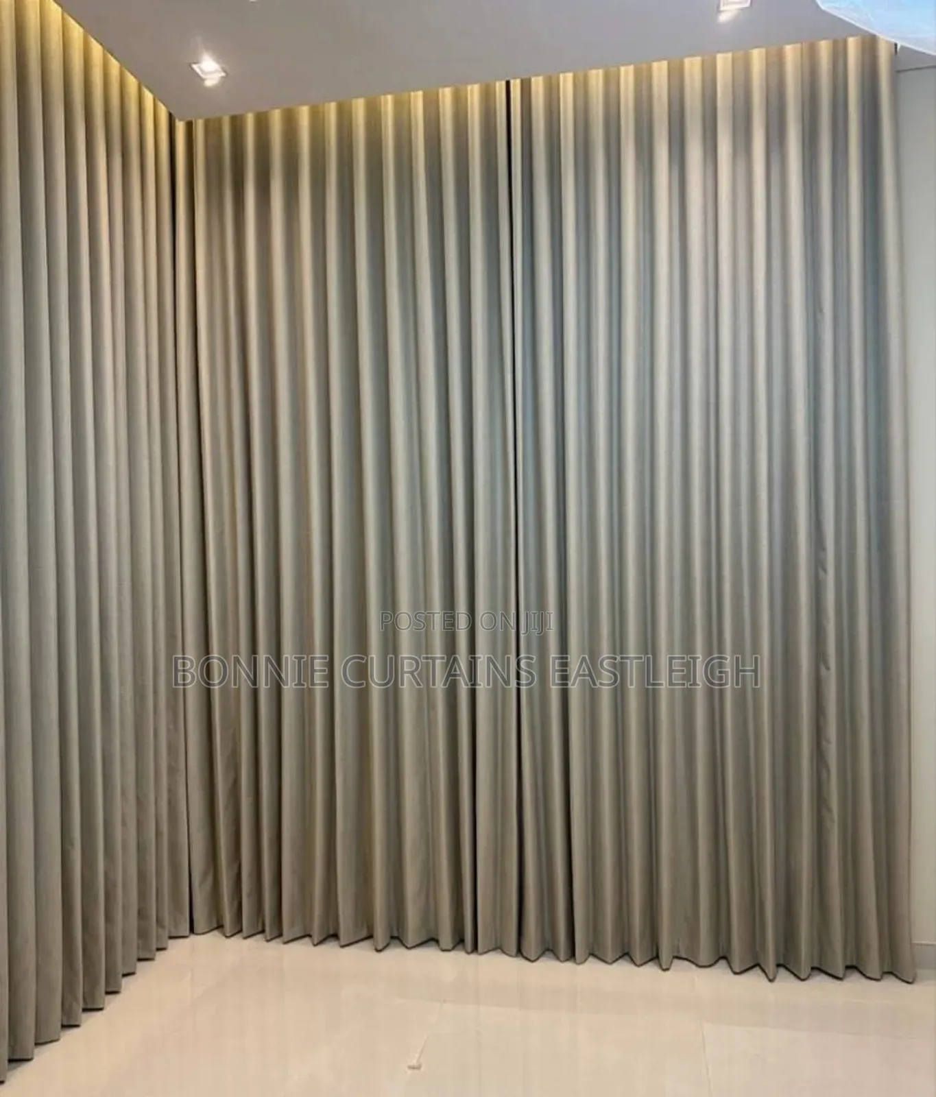 White Plain Curtain With Sheers