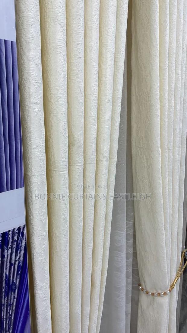 Cream Curtains and White Sheers - main view