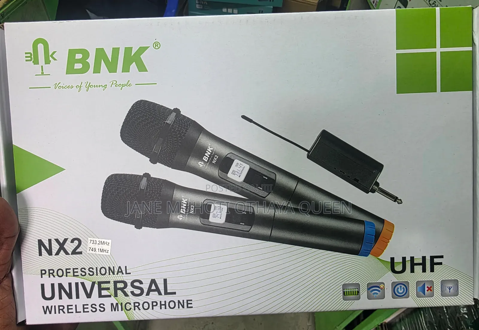 BNK Nx2 Professional Uhf Dual Wireless Microphone