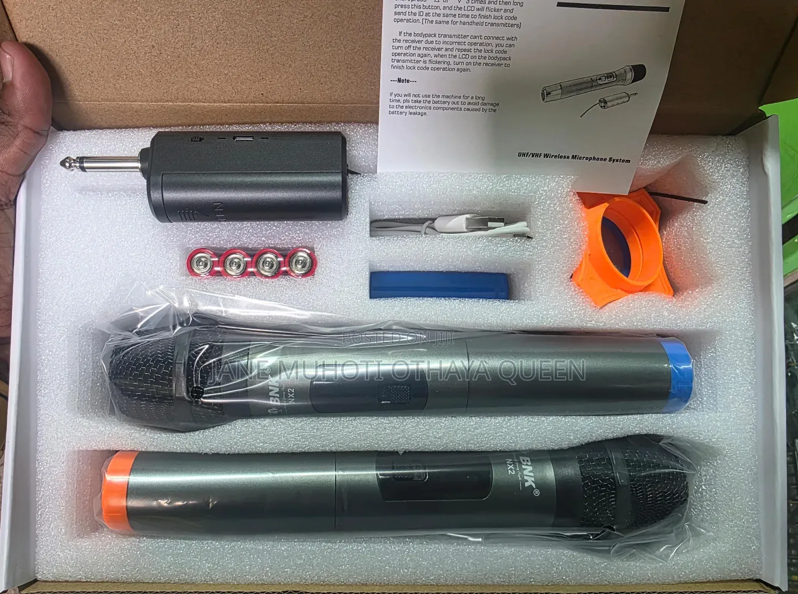 BNK Nx2 Professional Uhf Dual Wireless Microphone