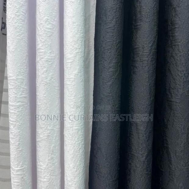 White Plain Curtain With Sheers for Dining Rooms