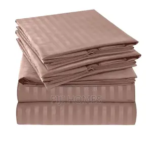 Cotton Striped Bedsheets - Fits All Sizes