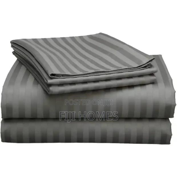 Cotton Striped Bedsheets - Fits All Sizes - thumbnail 5