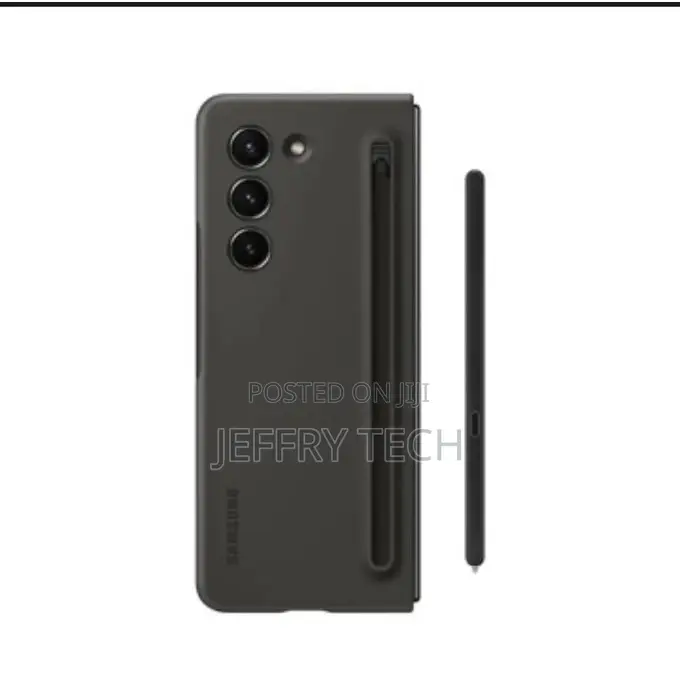 Samsung Galaxy Z Fold 5 Silicone Case With S Pen - Black