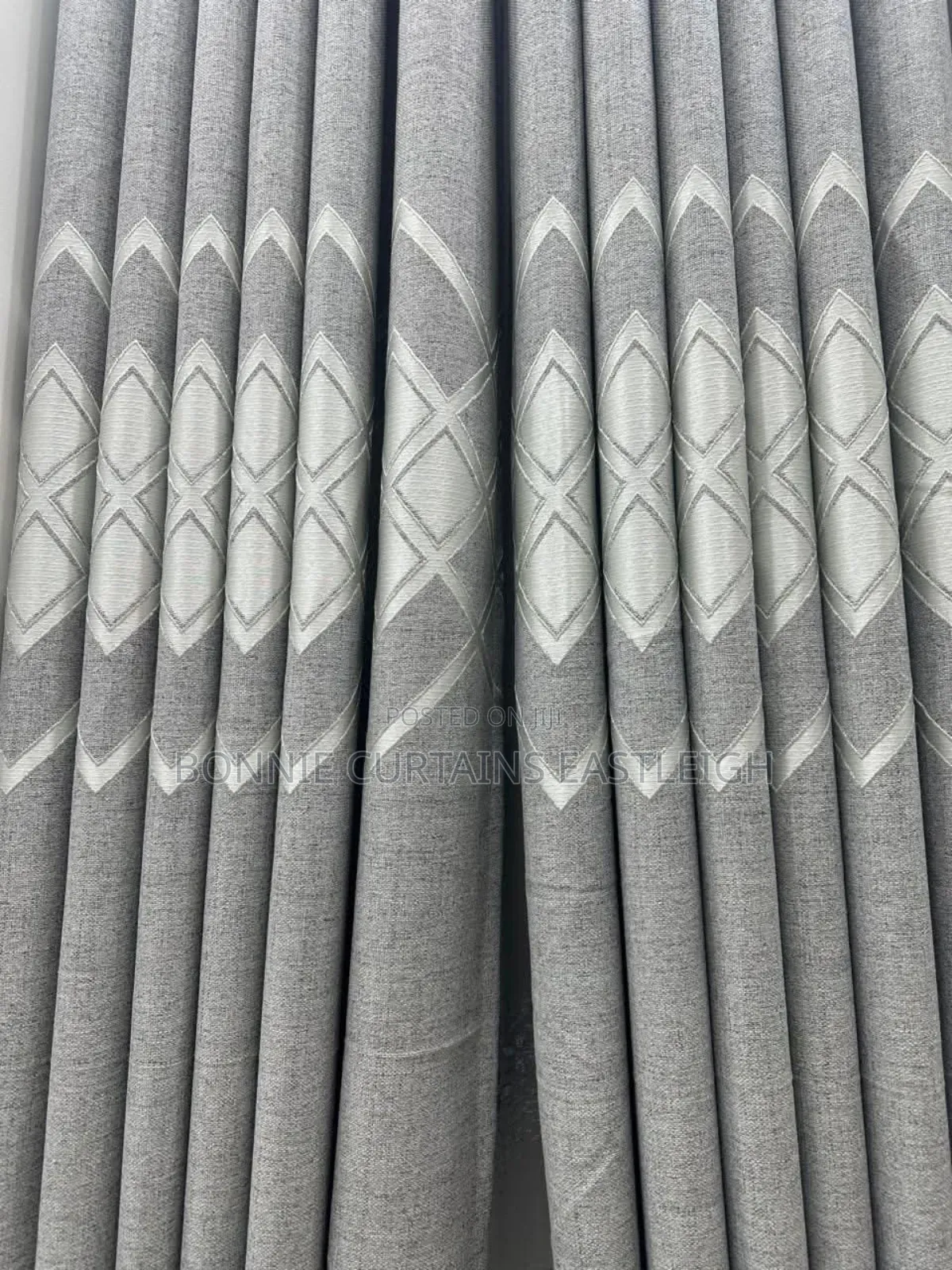 Grey Curtains and White for Bedroom