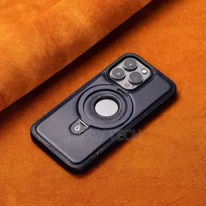 iPhone 16 Pro Magnetic Stand Phone Case Premium Business Leather Case