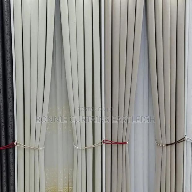 Blue Curtains Mixed With Gray